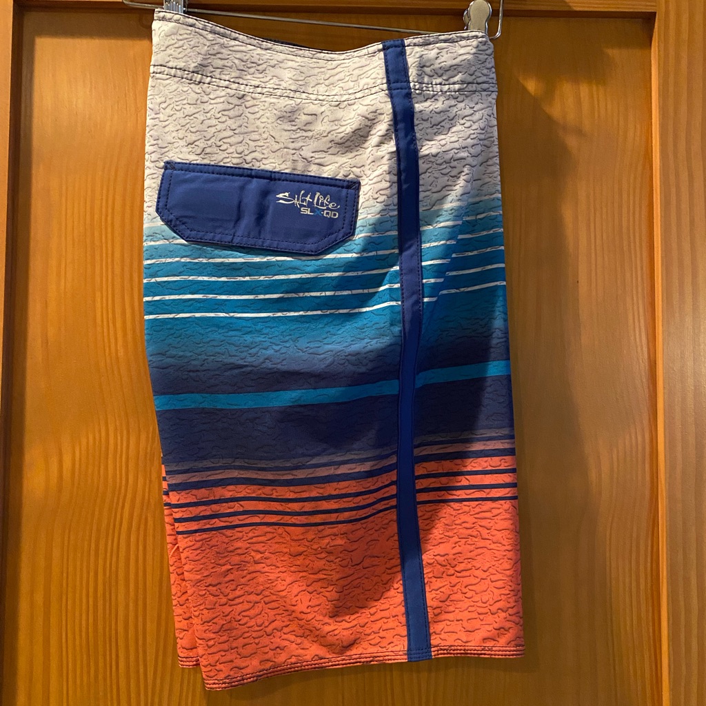 Salt Life Men’s Slx-Qd Aqua Trunks Boardshorts Nwt